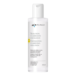 Exfoliating Clarifying Solution on white background