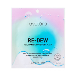 Re-Dew Niacinamide Water-Gel Mask on white background