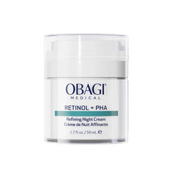 Retinol + PHA Refining Night Cream on white background