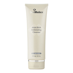 AHA/BHA Exfoliating Cleanser on white background