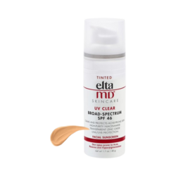 UV Clear Broad-Spectrum SPF 46 - Tinted on white background